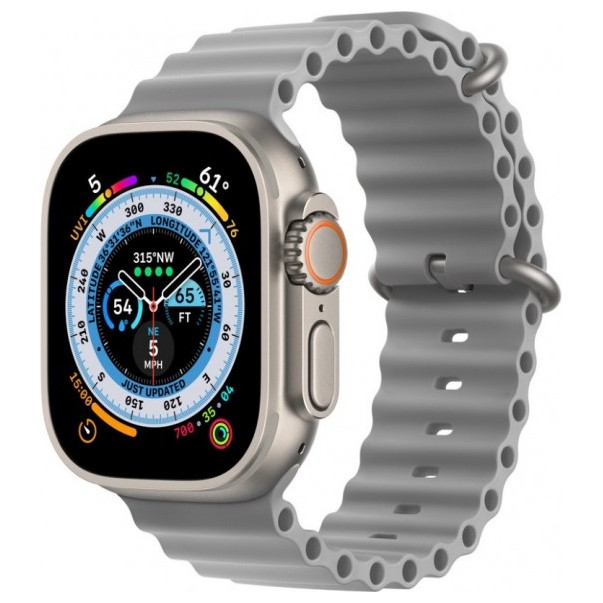 Ремешок Ocean band для Apple Watch 42/44/45/49mm Серый (Gray) | Фото 1 из 1