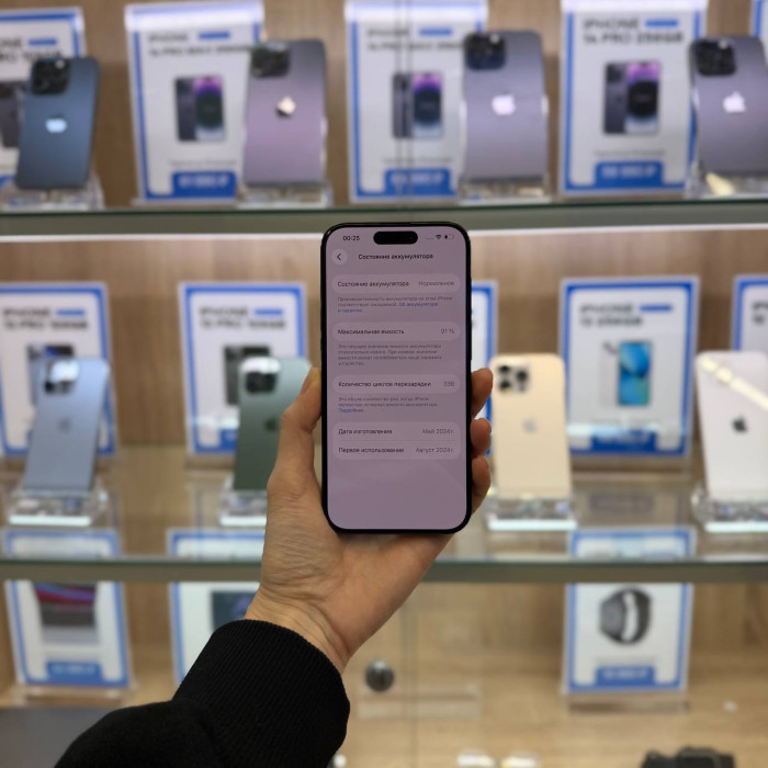 Б/у Смартфон Apple iPhone 15 Pro 128GB Черный (Black Titanium) | Фото 4 из 5