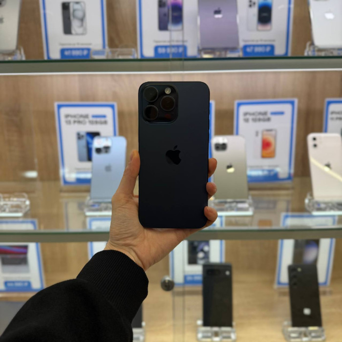 Б/у Смартфон Apple iPhone 15 Pro Max 256GB (Blue Titanium) Синий