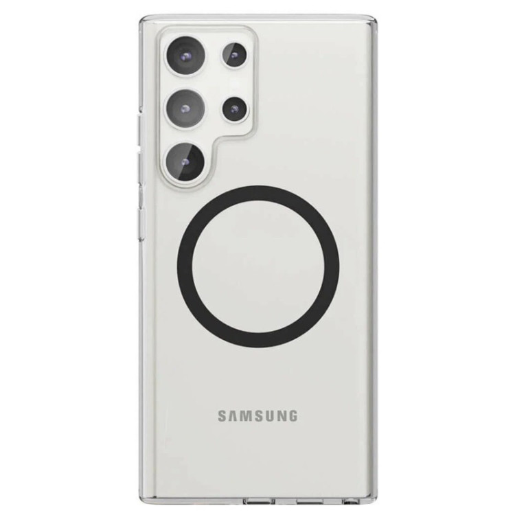 Чехол защитный VLP Puro Case MagSafe для Samsung Galaxy S24 Ultra прозрачный