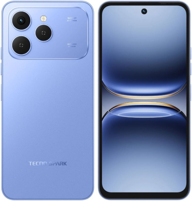 Смартфон TECNO SPARK 40 4/128GB Синий (Mirage Blue)