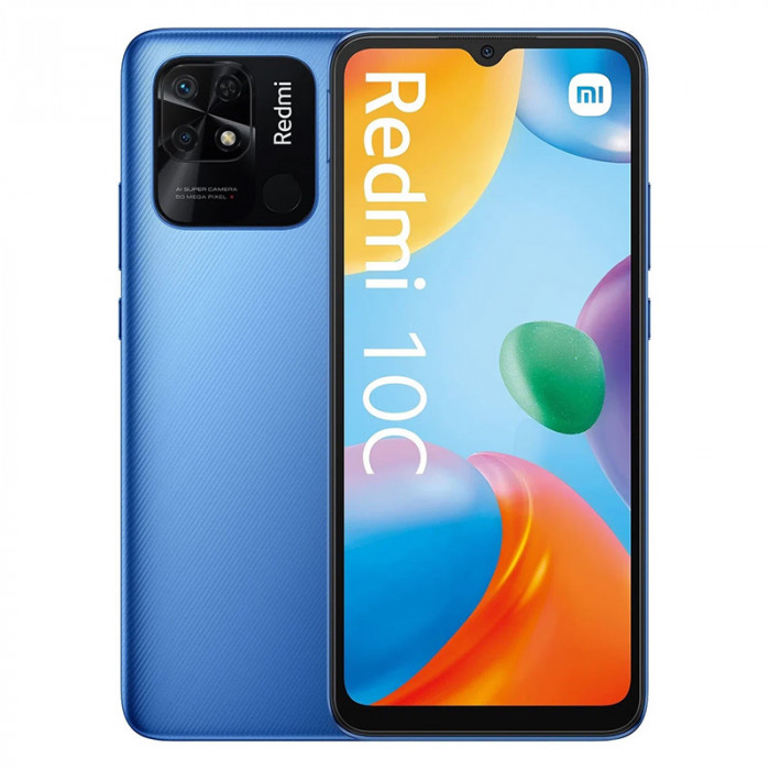 Смартфон Xiaomi Redmi 10C 4/128GB Синий (Blue)
