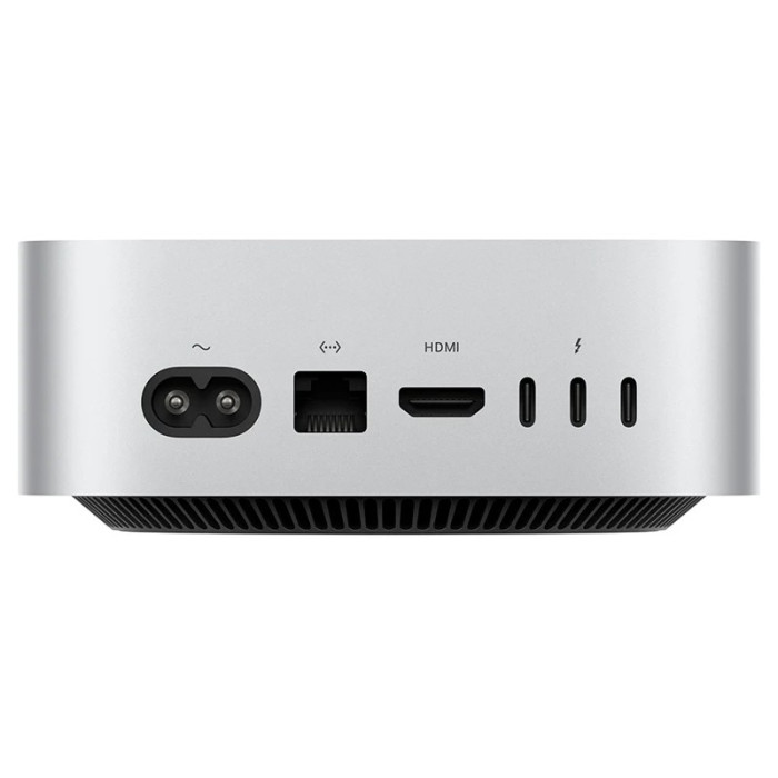 Настольный компьютер Apple Mac Mini 2024 (M4 Pro 12C CPU/16C GPU, 24GB, 512GB SSD) Серебристый (MCX44) | Фото 3 из 3