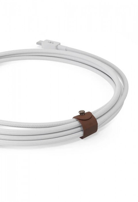 Кабель VLP Nylon Cable USB C - USB C 1.2м белый