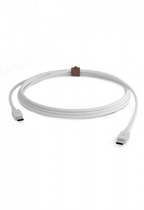 Кабель VLP Nylon Cable USB C - USB C 1.2м белый