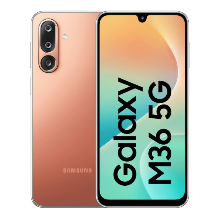 Смартфон Samsung Galaxy M36 5G 8/128GB Оранжевый (Haze Orange)