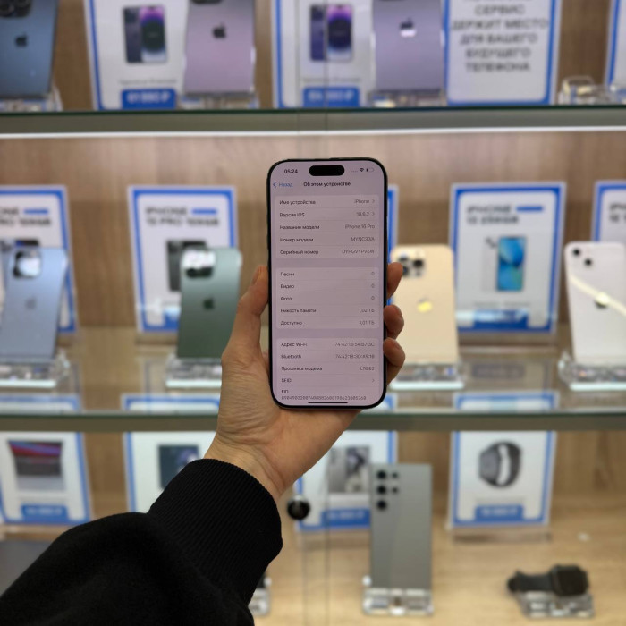 Б/У Смартфон Apple iPhone 16 Pro 1024GB Natural Titanium (Натуральный Титан)