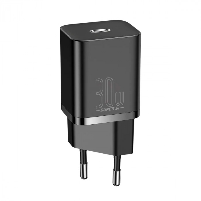Зарядное устройство Baseus Super Si Quick Charger 1C 30W EU Черный (CCSUP-J01) | Фото 1 из 3