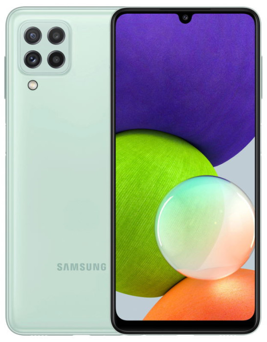 Смартфон Samsung Galaxy A22 4/64Gb Мятный EAC