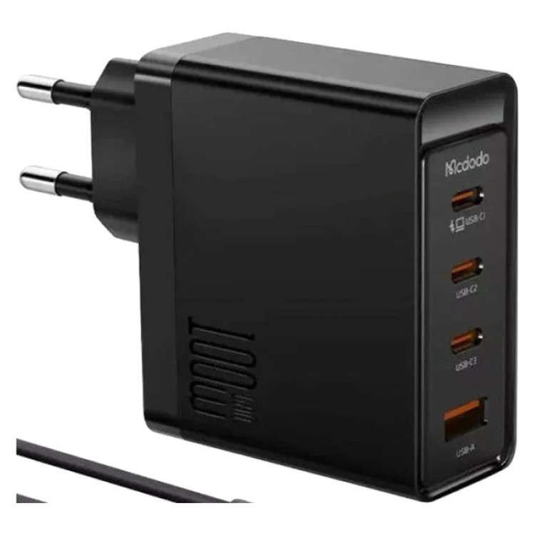 Сетевая зарядка Mcdodo 100W Gan 4 Port Fast Charger Set CH-5131 Black
