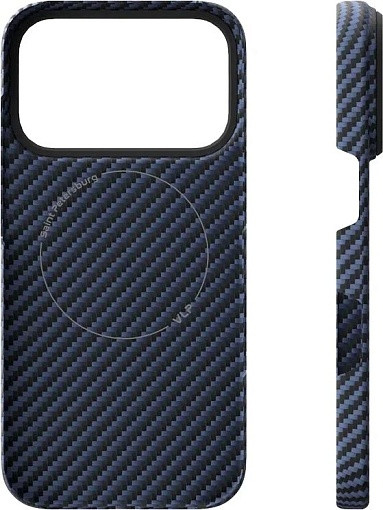 Чехол защитный VLP Kevlar Case с MagSafe для iPhone 17 Pro, темно-синий