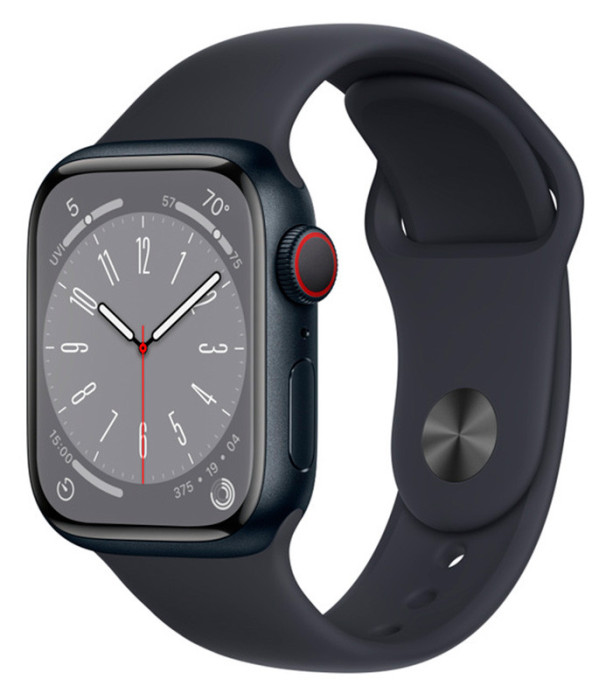 Умные часы Apple Watch Series 8 41mm GPS Midnight Aluminum Case with Sport Band Midnight