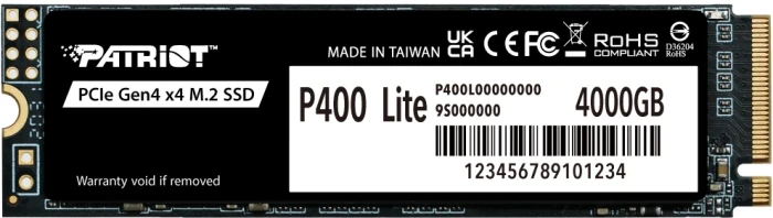Накопитель SSD 4Tb Patriot P400 Lite (P400LP4KGM28H)