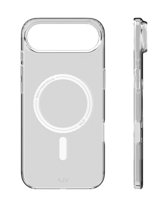 Чехол защитный VLP Puro Case с MagSafe для iPhone 17 Air, прозрачный