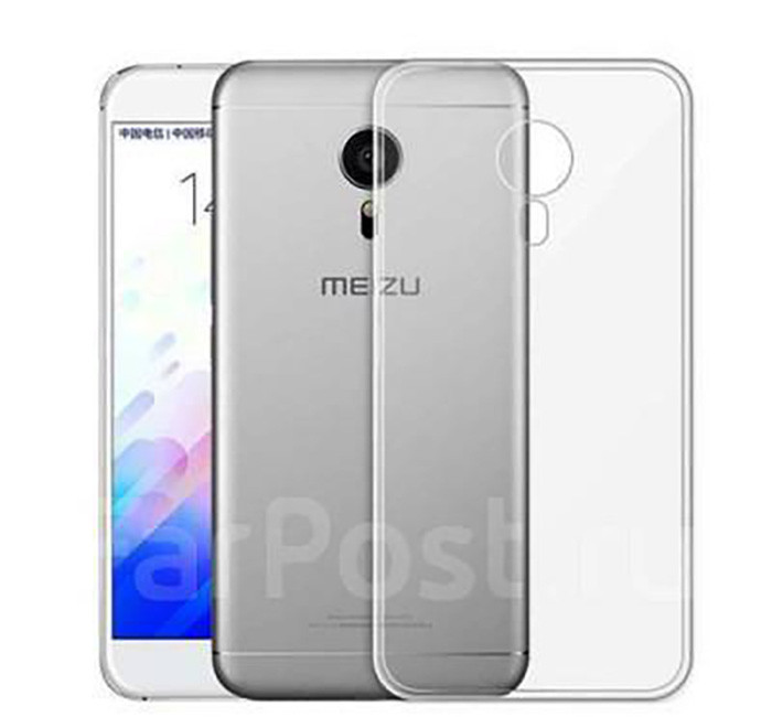 Чехол-накладка силиконовая для Meizu M2 Note Прозрачный | Фото 1 из 2