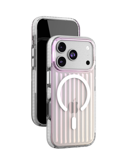 Чехол защитный VLP Pulse Case с MagSafe для iPhone 17 Pro, перламутровый