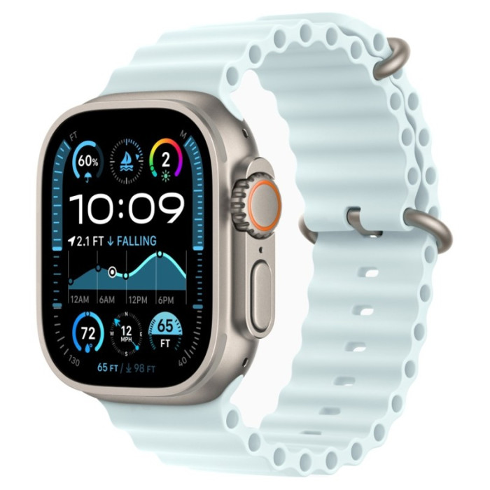 Умные часы Apple Watch Ultra 2 2024 49mm GPS + Cellular Titanium Case with Ice Blue Ocean Band | Фото 1 из 3