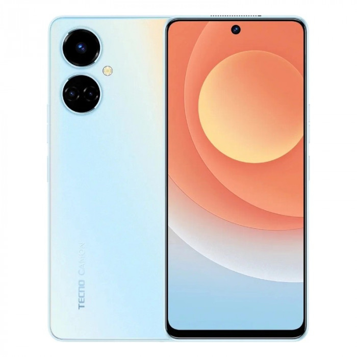 Смартфон Tecno Camon 19 6/128GB Голубой (SeaSalt White) EAC | Фото 1 из 9