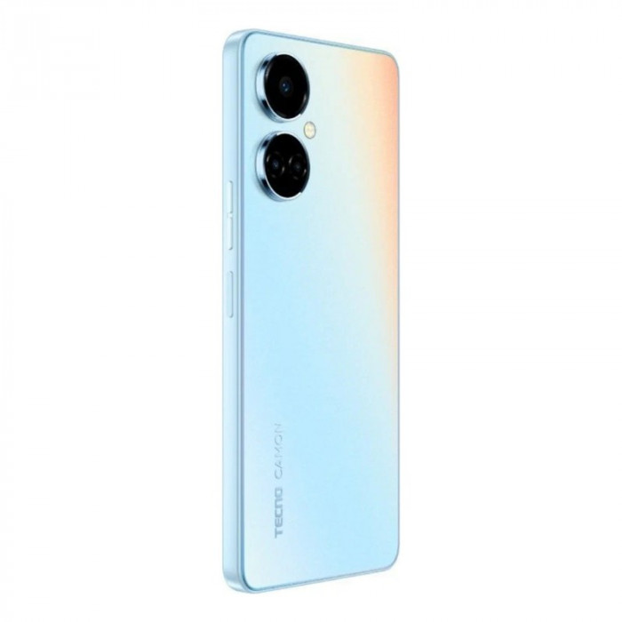 Смартфон Tecno Camon 19 6/128GB Голубой (SeaSalt White) EAC | Фото 2 из 9