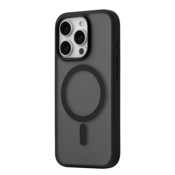 Чехол защитный uBear Cloud Mag Case для iPhone 16 Pro, MagSafe совместимый, усиленный, силк-тач, Черный | Фото 4 из 5