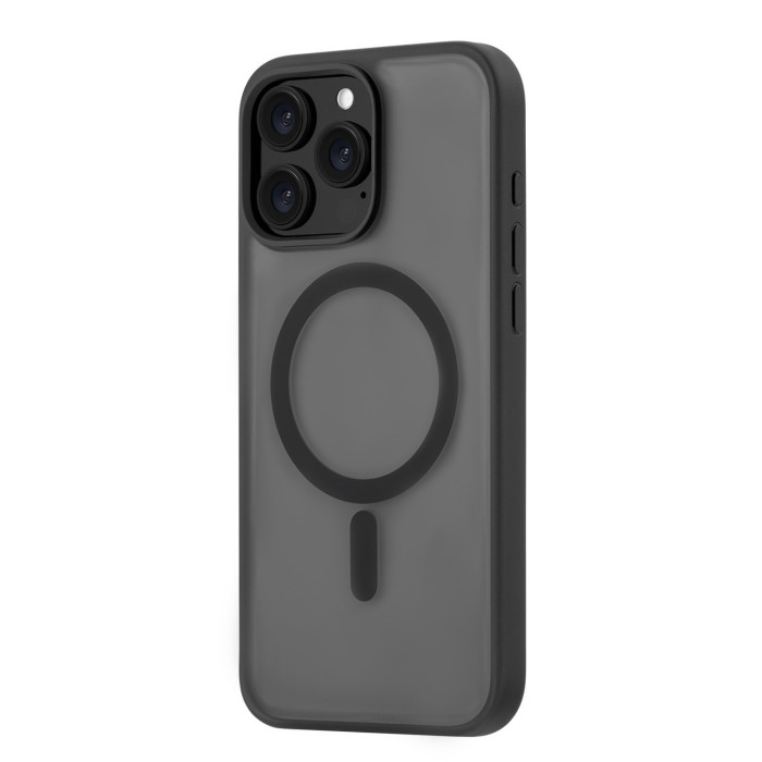 Чехол защитный uBear Cloud Mag Case для iPhone 16 Pro Max, MagSafe совместимый, усиленный, силк-тач, Черный | Фото 5 из 5