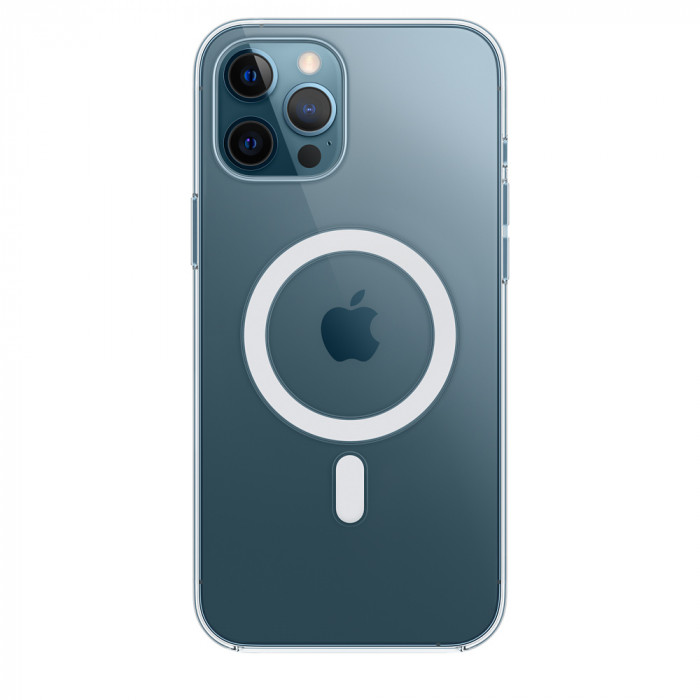 Чехол-накладка силиконовая прозрачная Magnetic для iPhone 12 Pro Max | Фото 1 из 2