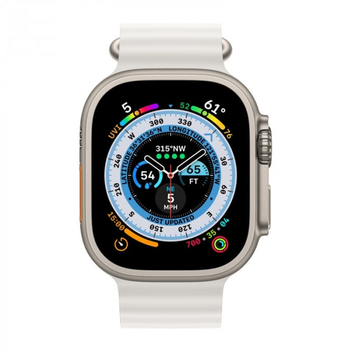Умные часы Apple Watch Ultra 49mm GPS + Cellular Titanium Case with Starlight Ocean Band | Фото 2 из 4