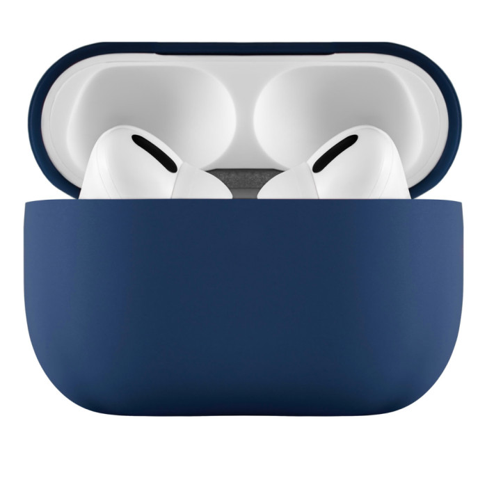 Чехол uBear для Airpods Pro 2 Touch Pro Silicone Case, 1,5 мм усиленный, Тёмно-Синий | Фото 1 из 5