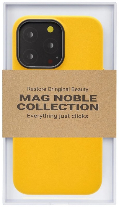 Чехол K-DOO NOBLE MagSafe для iPhone 14 Pro Желтый | Фото 4 из 6