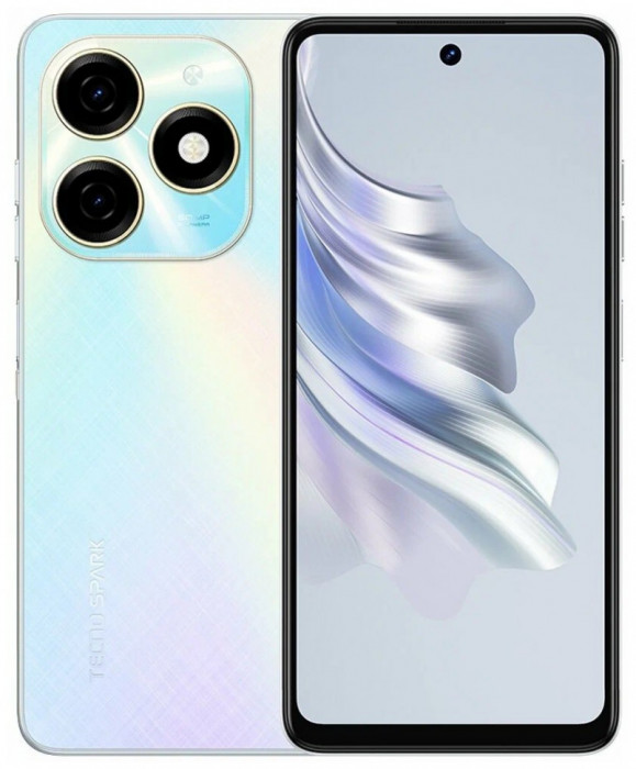 Смартфон Tecno Spark 20 8/256GB Белый (Pearl White) EAC | Фото 7 из 7