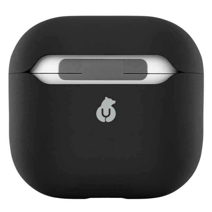 Чехол uBear для AirPods 4 Touch Pro Case, 1,2 мм, PC+силикон, усиленный, Черный | Фото 3 из 5