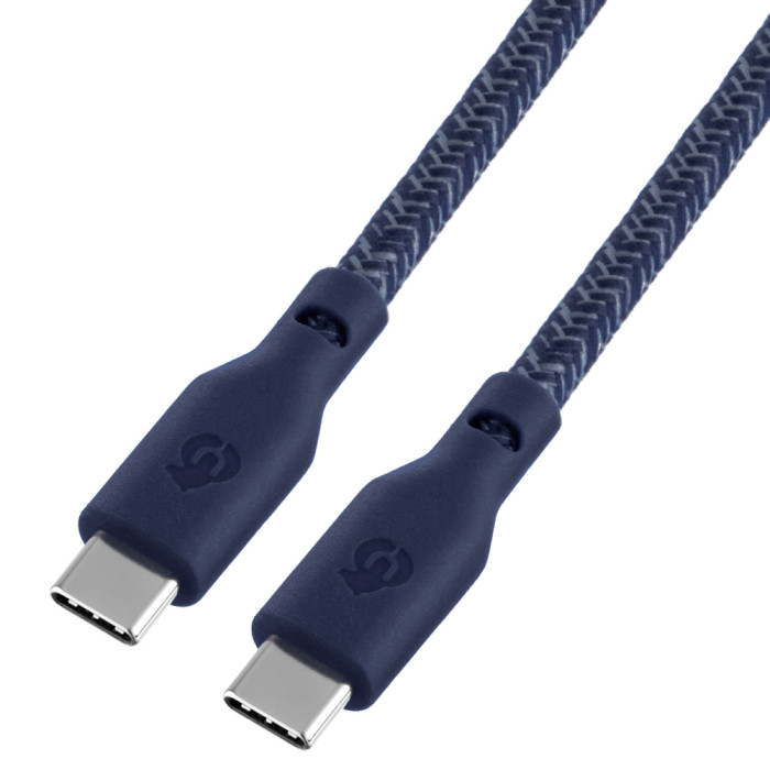 Зарядный кабель uBear Trend, USB-C|USB-С, 60Вт, 1,2м, Синий | Фото 1 из 4