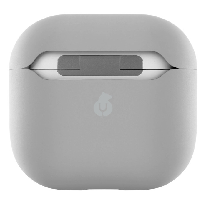 Чехол uBear для AirPods 4 Touch Pro Case, 1,2 мм, PC+силикон, усиленный, Серый | Фото 3 из 5