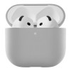 Чехол uBear для AirPods 4 Touch Pro Case, 1,2 мм, PC+силикон, усиленный, Серый
