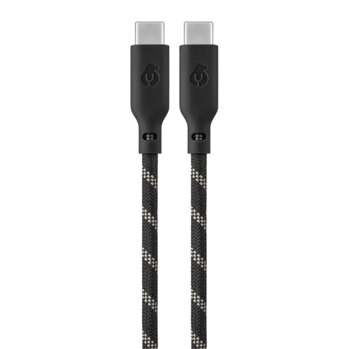 Кабель зарядный uBear Trend Cable USB-C/USB-C 1.2м, 60W, Черно-Бежевый | Фото 4 из 5
