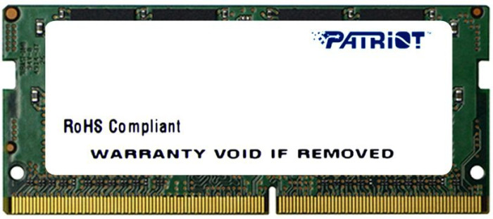 Оперативная память 16Gb DDR4 2666MHz Patriot Signature SO-DIMM (PSD416G266681S)