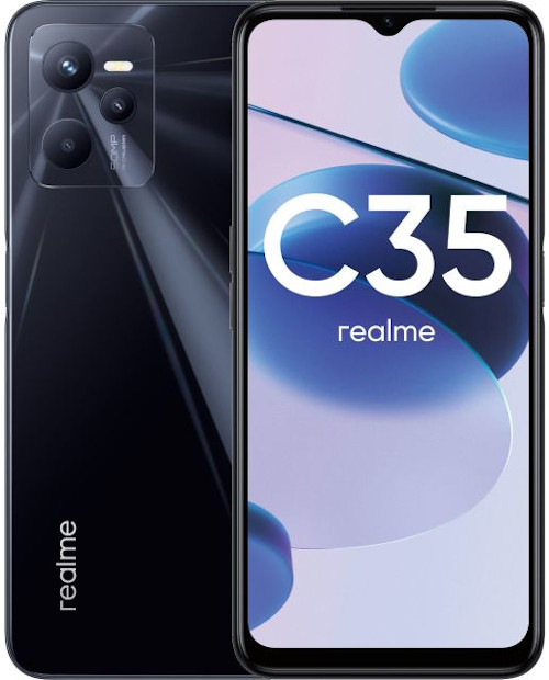 Смартфон Realme C35 4/64GB Черный (Glowing Black) EAC