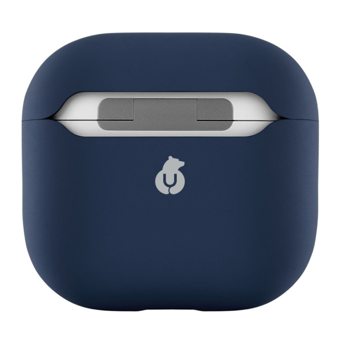 Чехол uBear для AirPods 4 Touch Pro Case, 1,2 мм, PC+силикон, усиленный, Темно-Синий | Фото 3 из 5