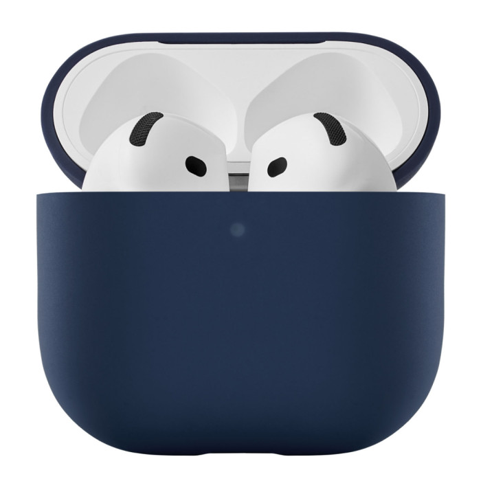 Чехол uBear для AirPods 4 Touch Pro Case, 1,2 мм, PC+силикон, усиленный, Темно-Синий | Фото 1 из 5