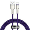 Кабель Baseus Cafule Series Metal Data Cable USB to Lightning PD 20W 1m Фиолетовый (CALJK-A05)