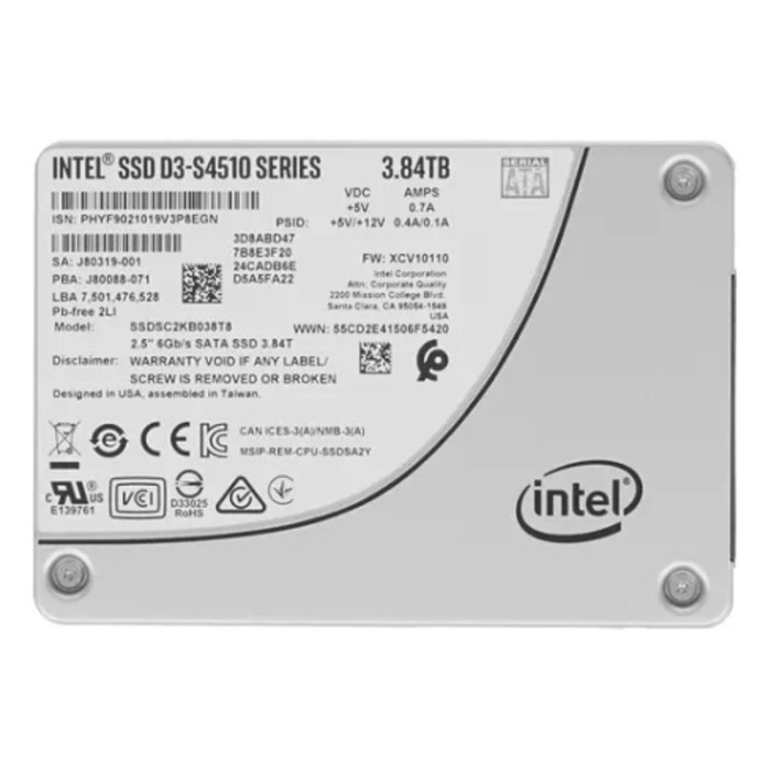 Накопитель SSD 3.84Tb Intel D3-S4510 Series (SSDSC2KB038T801)