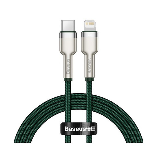 Кабель Baseus Cafule Series Metal Data Cable Type-C to Lightning PD 20W 1m Зеленый (CALJK-A06) | Фото 2 из 3
