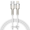 Кабель Baseus Cafule Series Metal Data Cable USB to Lightning PD 20W 1m Белый (CALJK-A02)