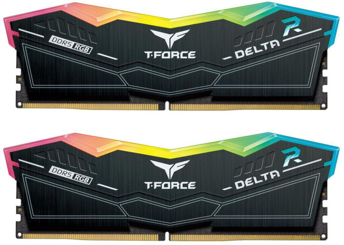 Оперативная память 32Gb DDR5 6600MHz Team T-Force Delta RGB (FF3D532G6600HC34DC01) (2x16Gb KIT)