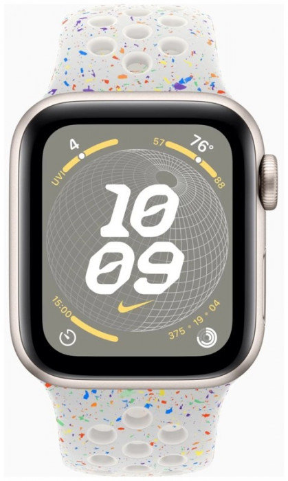 Умные часы Apple Watch SE 2023 40mm Aluminum Case with Nike Sport Band Starlight Pure Platinum | Фото 2 из 4