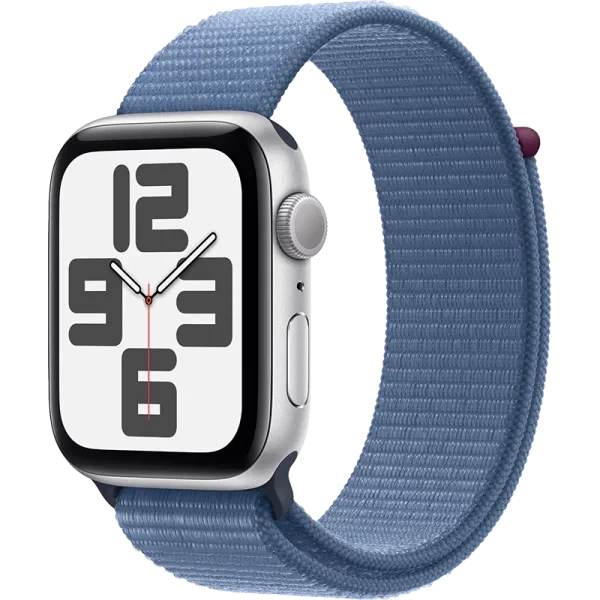 Умные часы Apple Watch SE 2023 40mm Aluminum Case with Sport Loop Серебристый/Синий | Фото 1 из 3