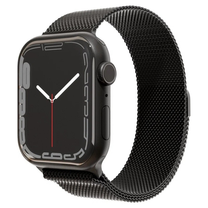Ремешок из нержавеющей стали сетчатый VLP для Apple Watch 38/40/41 Черный | Фото 1 из 2