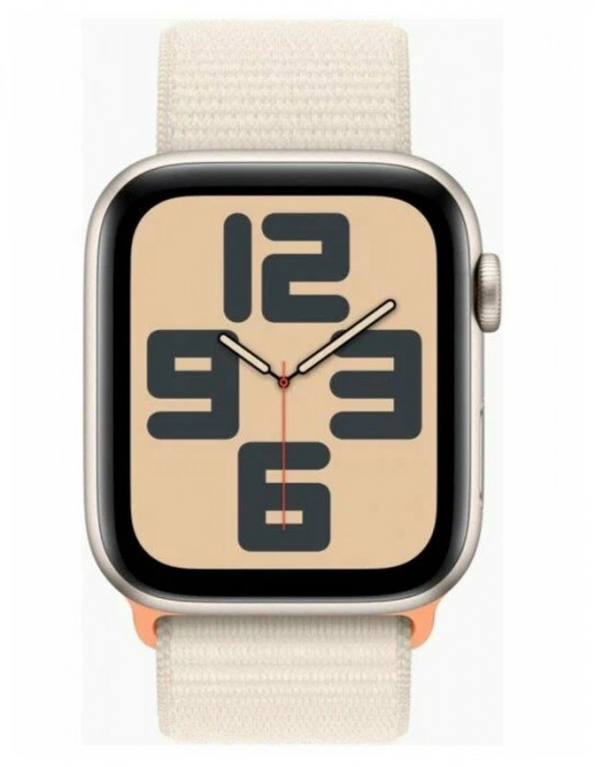 Умные часы Apple Watch SE 2023 44mm Aluminum Case with Sport Loop Сияющая звезда | Фото 3 из 4