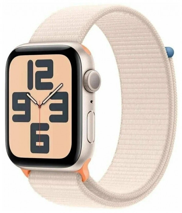 Умные часы Apple Watch SE 2023 44mm Aluminum Case with Sport Loop Сияющая звезда | Фото 4 из 4