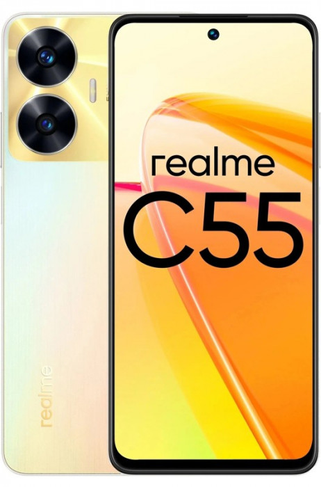 Смартфон Realme C55 6/128GB Желтый (Champion Gold) EAC | Фото 1 из 10